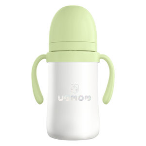 유비맘 시그니처 보온보냉 스테인리스 유아 빨대컵, 220ml, 1개, 멜론