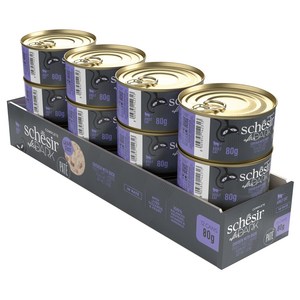 스케지어 어덜트 고양이 쉐지애 애프터다크 파테 주식캔, 닭+오리, 80g, 12개