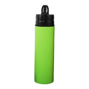 시크메틱 실리콘 접이식 스포츠물병, 그린, 600ml, 1개