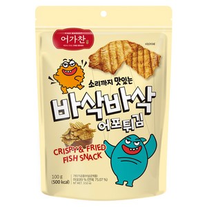 어가찬 소리까지 맛있는 바삭바삭 어포튀김, 100g, 1개