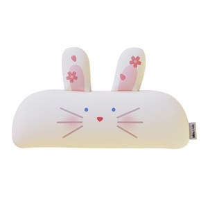 밀로앤개비 유아용 롱 베개 토끼 블라썸 라라 마이크로솜포함, 토끼블라썸라라, 1개