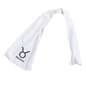 별자리 스포츠타월 25 x 110 cm 110g, 황소자리(화이트), 1개