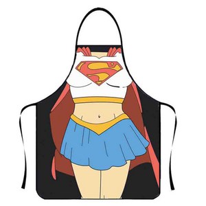아싸레 재미있는 캐릭터 몸짱 섹시 비키니 주방 앞치마, 08, 1개