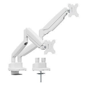 카멜마운트 슬림형 고중량 듀얼 모니터암 473 x 233 x 145 mm MSD1HW, 화이트, 1개