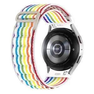 젤센 알파인 루프 스마트워치 스트랩 20mm, R5_레인보우화이트, 1개