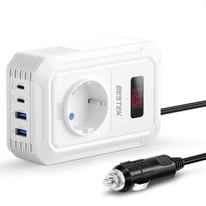 베스텍 200W 차량용 PD QC 파워 인버터, 1개