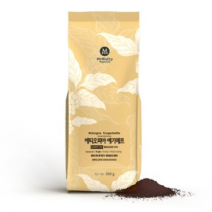 맥널티커피 에티오피아 예가체프 싱글 오리진 분쇄 원두 커피, 에스프레소, 500g, 1개