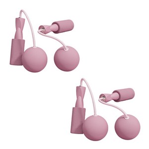 블럭마트 실내 무선줄넘기 빅볼, 핑크, 2개