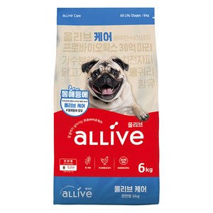 대주펫푸드 강아지 올리브 기능성 사료, 장건강/유산균, 6kg, 1개