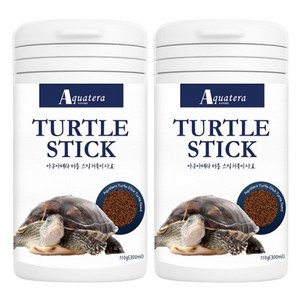 아쿠아테라 터틀스틱 거북이사료, 300ml, 110g, 2개