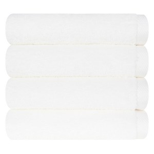 송월타월 프리미엄 무지타월 170g 30수 코마사, 화이트, 4개