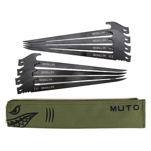 뮤토 캠핑 고강도 샤크팩 블랙, 1개, 블랙 23cm