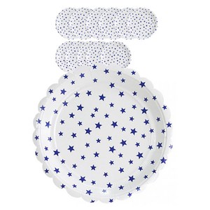 파티쇼 스타 접시 블루 23cm, 6개입, 2개