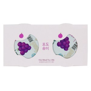 에코맘의산골이유식 유아용 산골푸딩 2p, 포도송이, 150g, 1세트