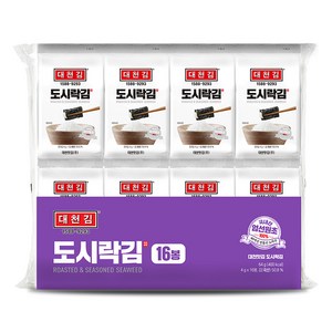 대천김 재래도시락김 16p, 4g, 16개