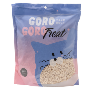 고로고로 강아지 고양이 동결건조 트릿, 미니큐브치킨, 500g, 1개