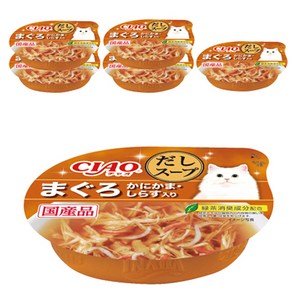 챠오츄르 고양이 다시스프컵, 참치&게맛살&치어, 60g, 6개