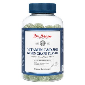 닥터브라이언 비타민C&D 3000 청포도맛 300g, 100정, 1개