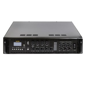 6채널 하이타입 안내방송 업소용 방송앰프 240W, PA-2300, 블랙