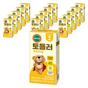 베지밀 프리미엄 토들러2 아기두유, 190ml, 16개