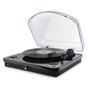 브리츠 올인원 턴테이블 오디오 블루투스 스피커, BZ-TP090SNT, 블랙