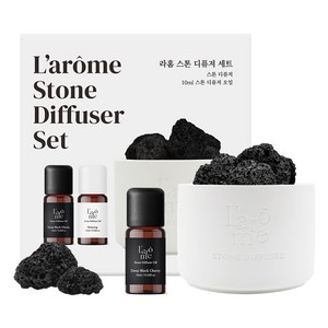 라홈 스톤 디퓨저 세트, 딥블랙체리, 10ml, 1개