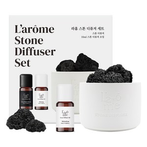 라홈 스톤 디퓨저 세트, 리프레싱, 10ml, 1개