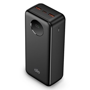 알로코리아 대용량 고속 충전 보조배터리 C타입 30000mAh, allo3007PD, 블랙