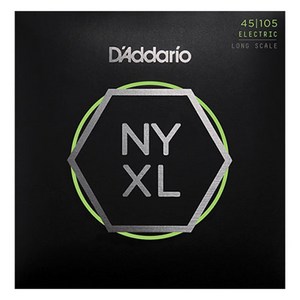 다다리오 베이스 기타 스트링, NYXL45105, 1개, 혼햅색상