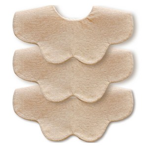 ikii 이키 유아용 오가닉 메쉬 롤링 턱받이 3종 선물세트 + 쇼핑백, 베이지, 베이지, 베이지, 1세트