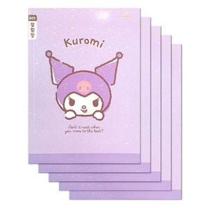 핑크망고 산리오 초등노트 좁은칸 알림장, 쿠로미, 5개