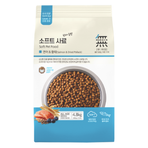 무마진 전연령 강아지 소프트사료, 연어+황태, 4.8kg, 1개