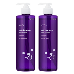 아브카 강아지 딥 모이스춰 마일드 샴푸 베이비파우더향, 500ml, 1개입, 2개