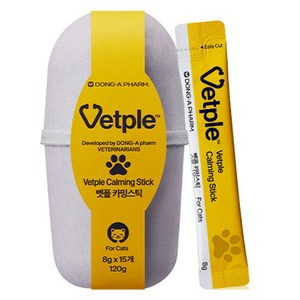 벳플 동아제약 고양이 영양제, 15회분, 스트레스완화/안정/집중력관리, 1개