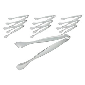 코코렉스 캠핑 스텐 미니 반찬 집게 15cm, 스텐실버, 10개