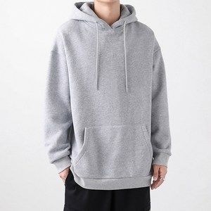 엘쏘 남녀공용 솔리드 후드 맨투맨