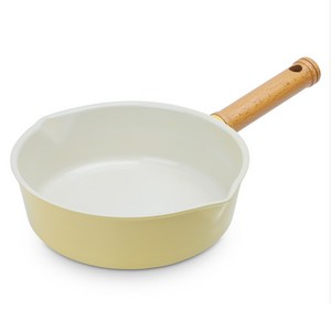 시샘 인덕션 크림 세라믹 쿡웨어 멀티팬, 1개, 20cm