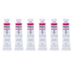 신한화구 전문가 한국화 물감 324 지분 6p, 20ml, 1색