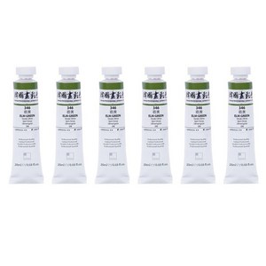 신한화구 전문가 한국화 물감 346 맹황 6p, 20ml, 1색