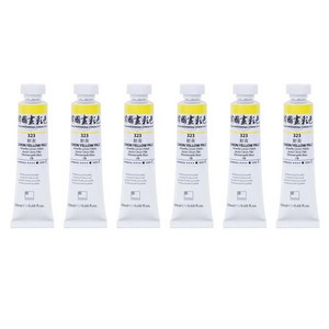 신한화구 전문가 한국화 물감 323 선황 6p, 20ml, 1색