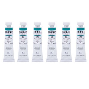 신한화구 전문가 한국화 물감 325 청동 6p, 20ml, 1색