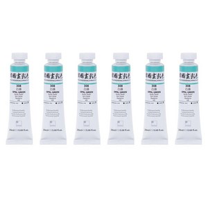 신한화구 전문가 한국화 물감 308 백록 6p, 20ml, 1색