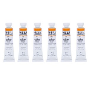 신한화구 전문가 한국화 물감 332 등 6p, 20ml, 1색