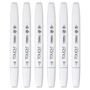 터치 트윈 브러쉬 마카 CG 2 COOL GREY, 6개, 1색