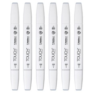 터치 트윈 브러쉬 마카 BG 3 BLUE GREY, 1색, 6개