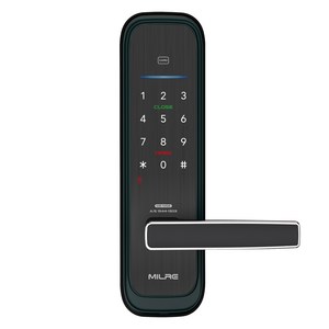밀레시스텍 무타공 스마트 손잡이 있음 도어락, ME-M58S, 고객직접설치