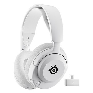 스틸시리즈 무선 게이밍 헤드셋, Arctis Nova 5P Wireless White/61674, 화이트