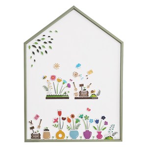 맘스보드 큐브 하우스 보드 + 가드닝 자석 놀이 세트, 포레스트그레이 + 밀키화이트, 1개