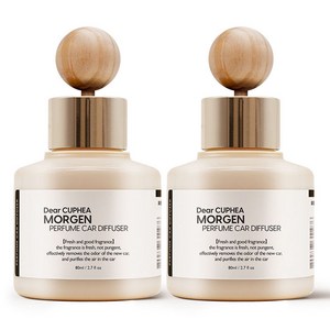디어쿠페아 차량용 디퓨저 80ml, 2개, 모겐