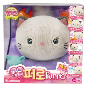 헬로펫 원앤원 인터랙티브 고양이 퍼로, 19cm, 혼합색상, 1개